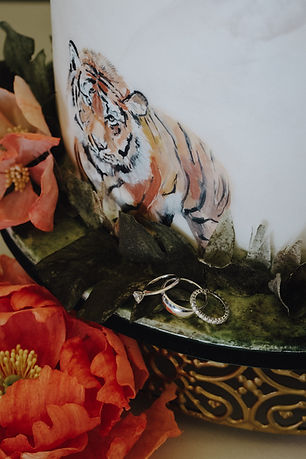 wedding cake with cobi and coco