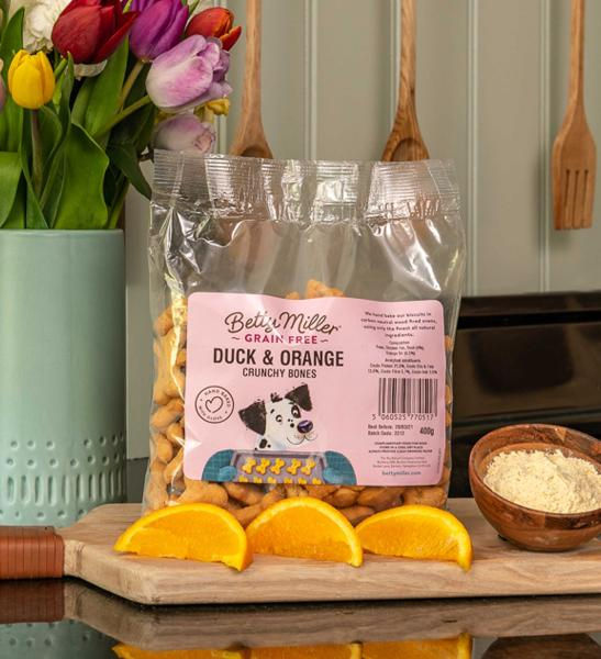 Betty Miller Duck & Orange Biscuits for dogs
