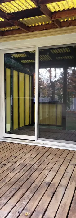 Modern home featuring stylish patio doors