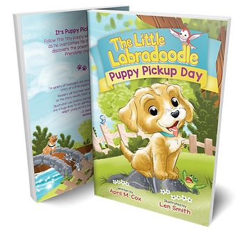 Puppy Pickup Day cover mockup.