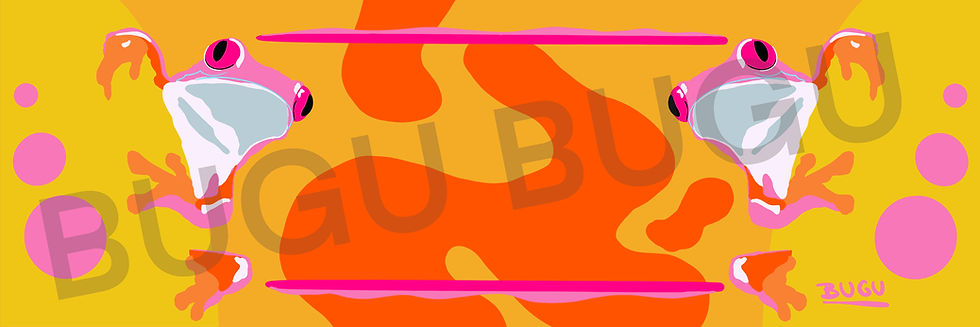 Froggy the frog (45cm x 135cm)