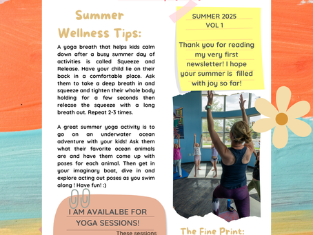 Whole Kids Yoga Summer 2025 Newsletter