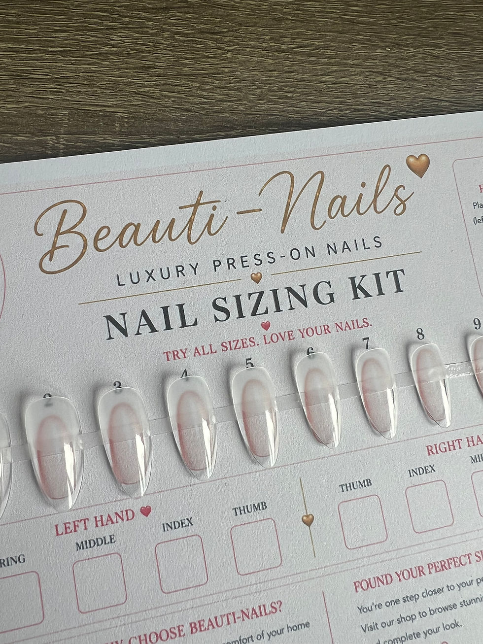 Thumbnail: Beauti-Nail Custom Press On Nail Sizing Kit