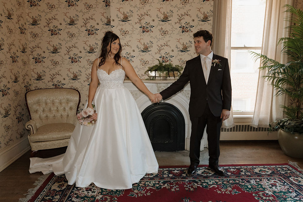Bride, Katie, and Groom, Aaron at The Fitzgerald in Milwaukee, WI