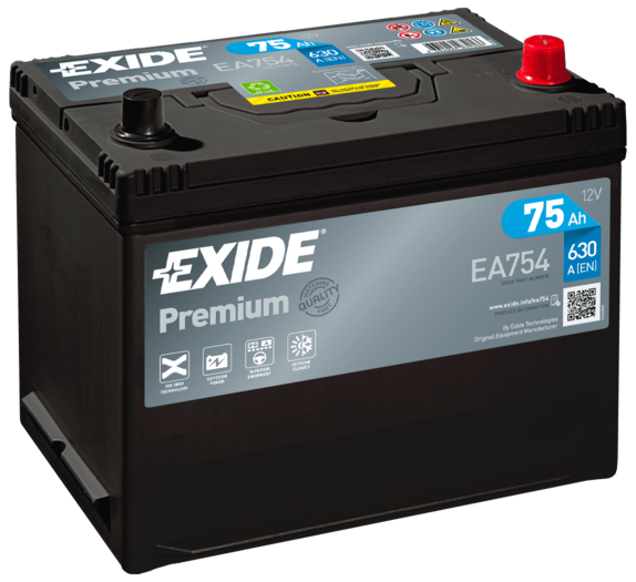 EXIDE PREMIUM EA754 BATTERY 5 YEAR
