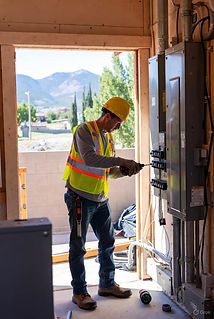Reliable local electrician in Montrose, Colorado installing modern electrical panel during home upgrade project