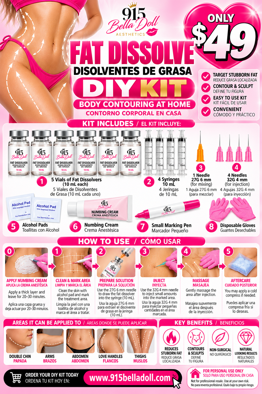 Fat Diss0lv£r Diy Kit - Kit Quema Grasa
