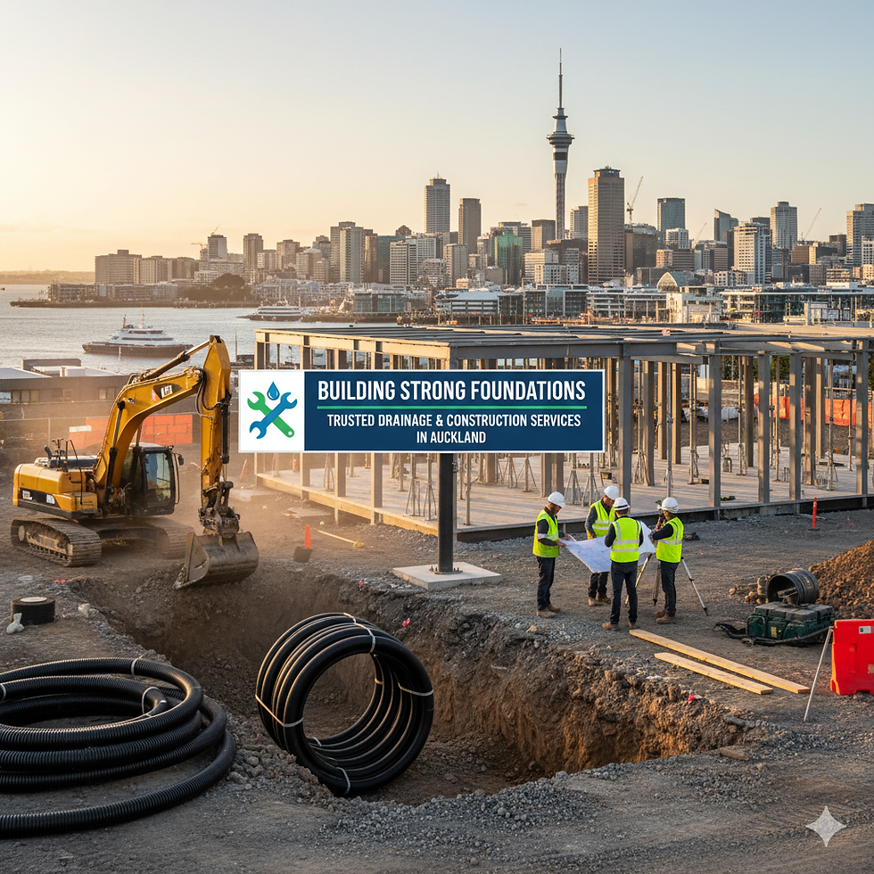 Building Strong Foundations: Trusted Drainage & Construction Services in Auckland