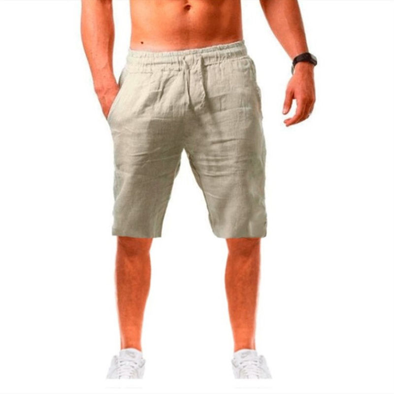 Thumbnail: Men's Cotton Linen Pants Summer Solid Color Breathable Linen Trousers Male Casua