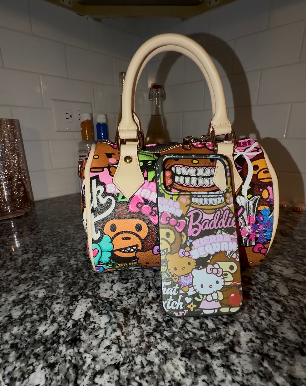 Thumbnail: Rich Girl Baggage (Handbag and Phone Case Set) 