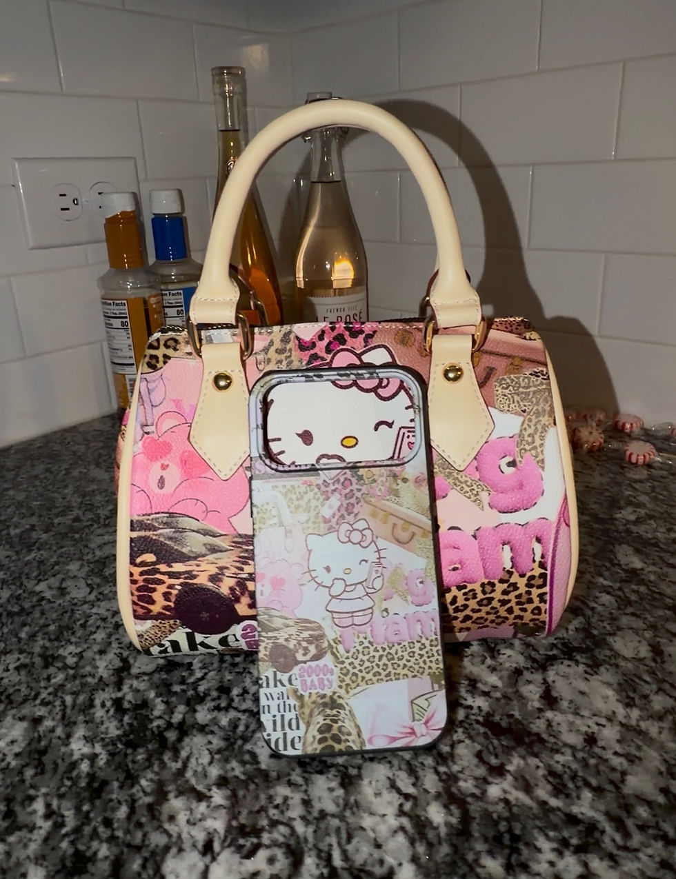 Thumbnail: Rich Girl Baggage (Handbag and Phone Case Set) 