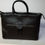Miniature : Sac porté main GIANNI CHIARINI cuir vachette façon croco noir