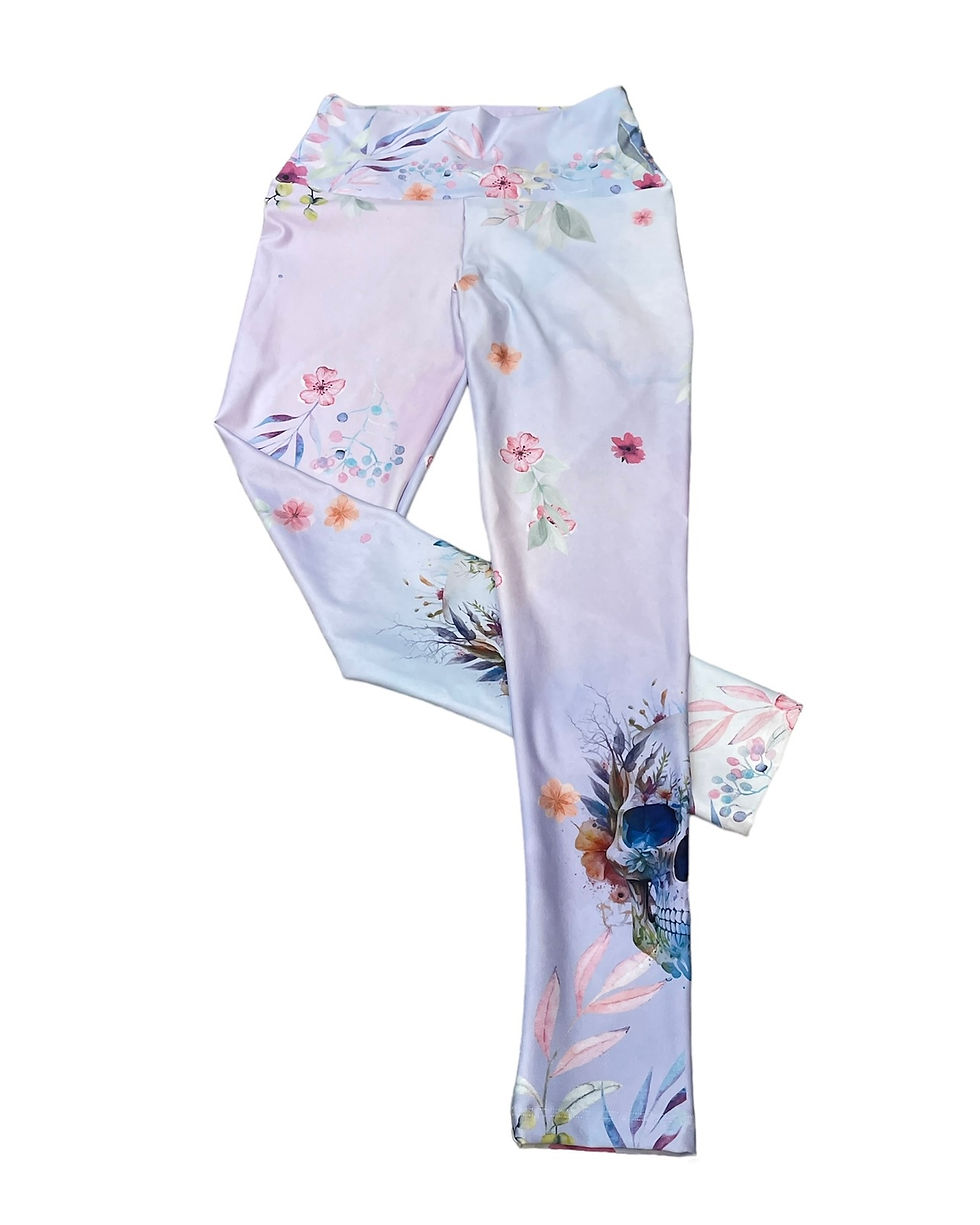 Прев'ю: Acuarela Skull Leggings/by Goo