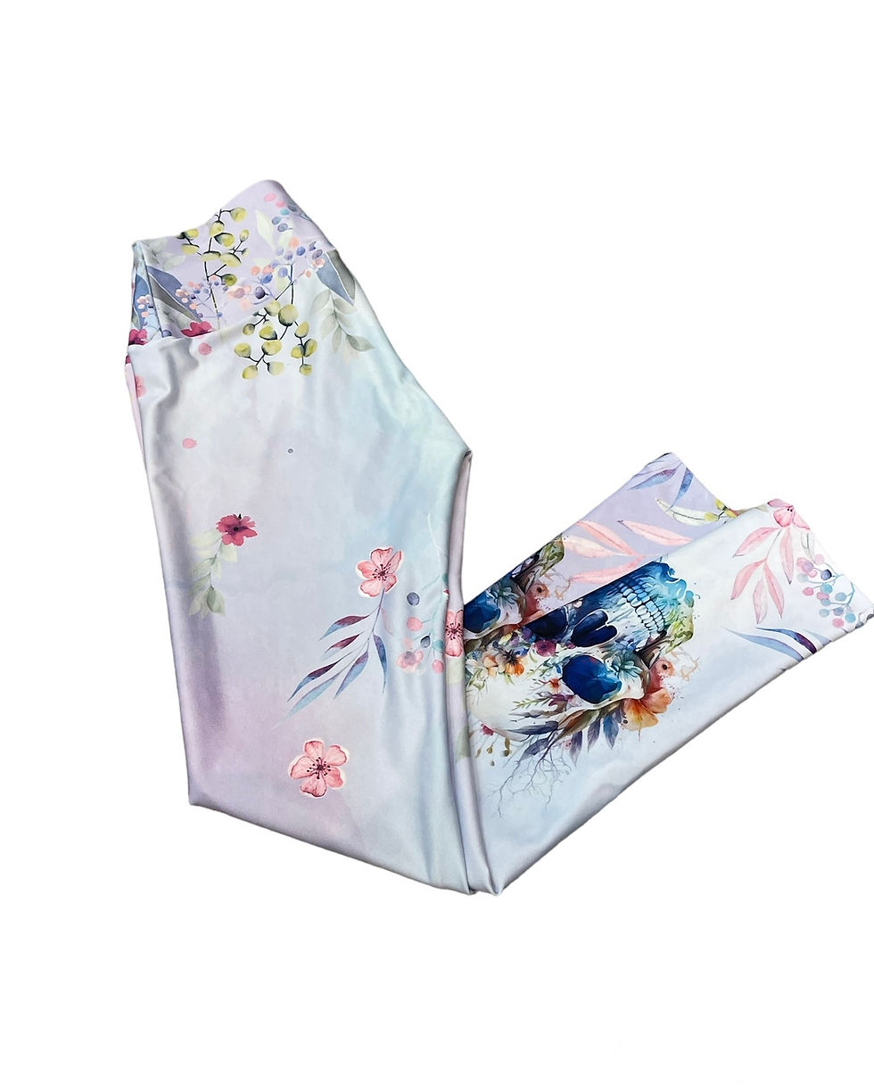 Thumbnail: Acuarela Skull Leggings/by Goo