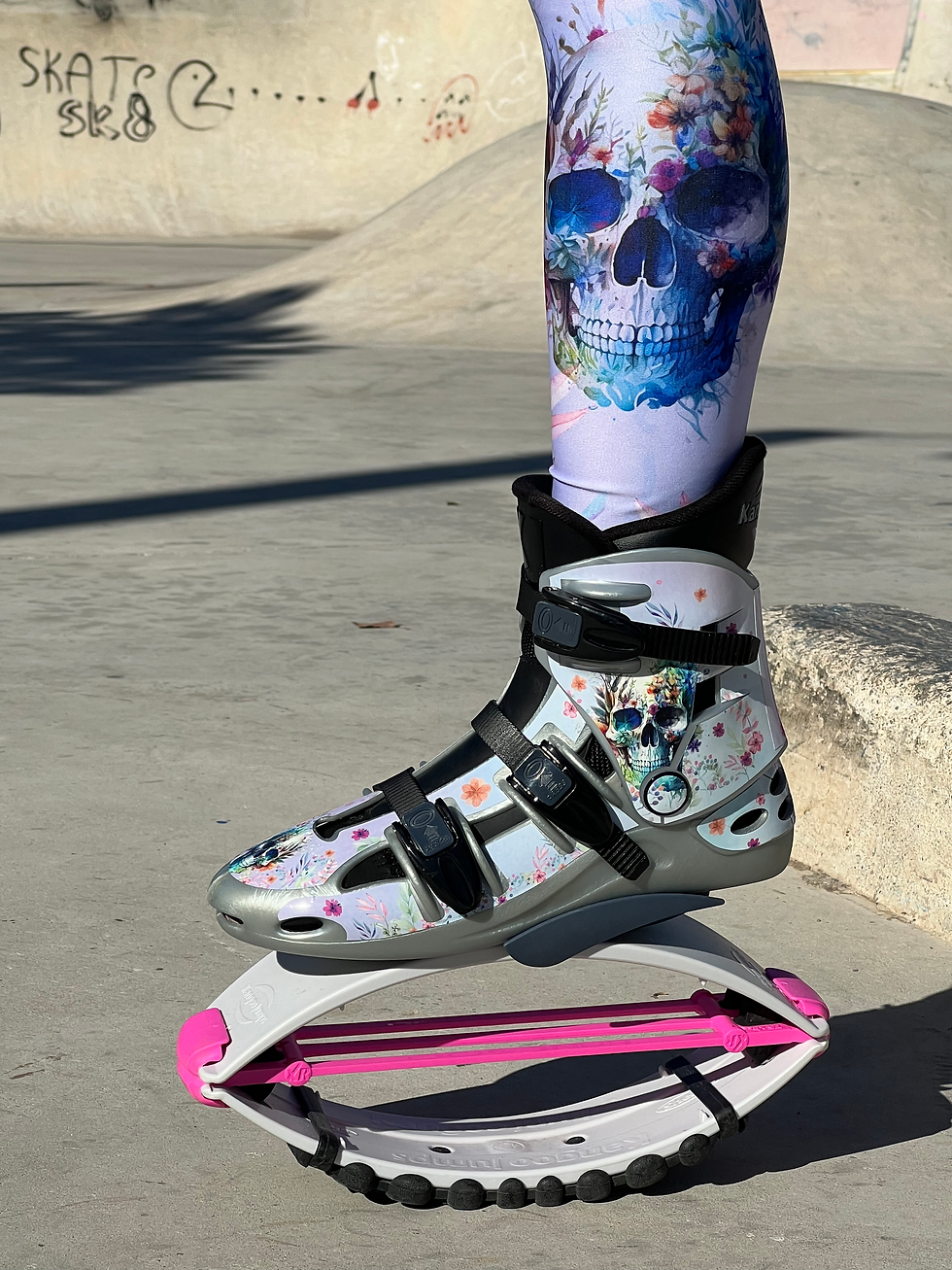 Thumbnail: Acuarela Skull Leggings/by Goo