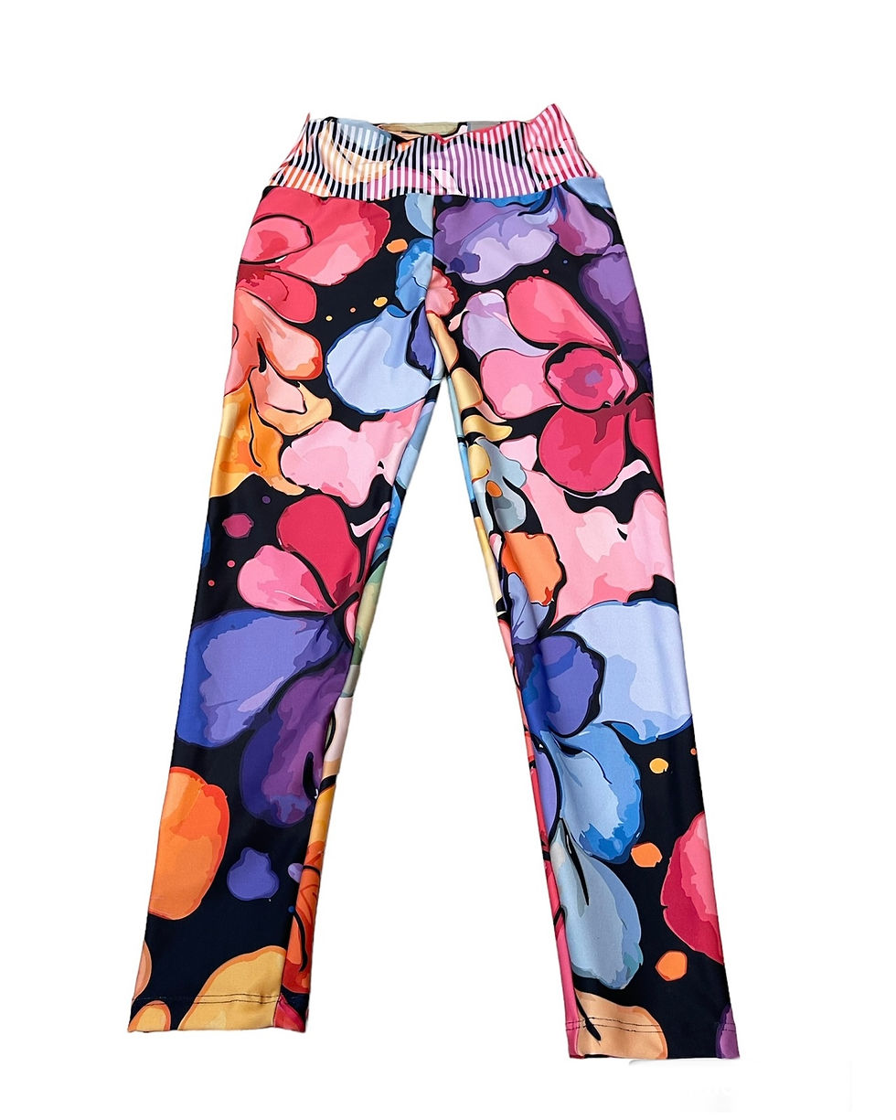 Pikkukuva: Acuarela Flowers Leggings/by Goo