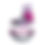 Thumbnail: Sticker Paisley Black/Pink