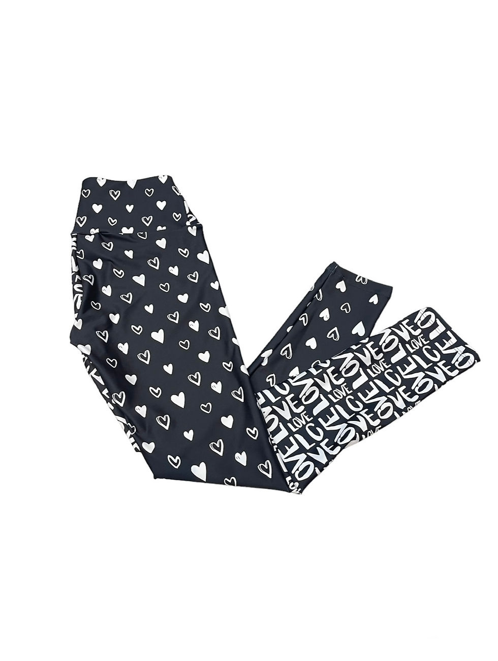 Прев'ю: Love in Black and White Leggings/by Goo