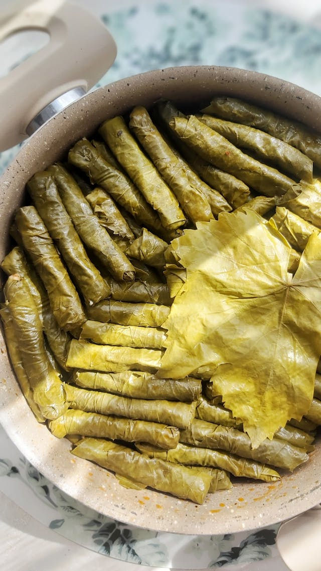Stuffed grape leaves recipe for a clean Mediterranean diet