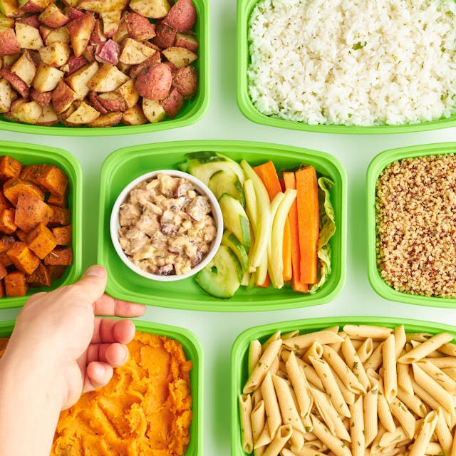 No impulsive eating eating with meal prepping