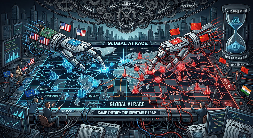 The Inevitable Trap: How Game Theory Drives the Global AI Race