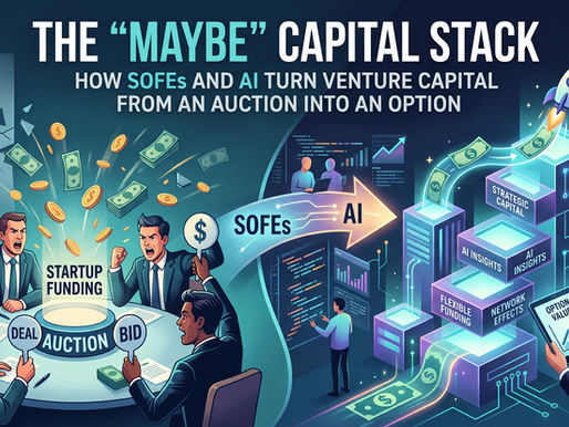 The "Maybe" Capital Stack: How SOFEs and AI Turn Venture Capital from an Auction into an Option