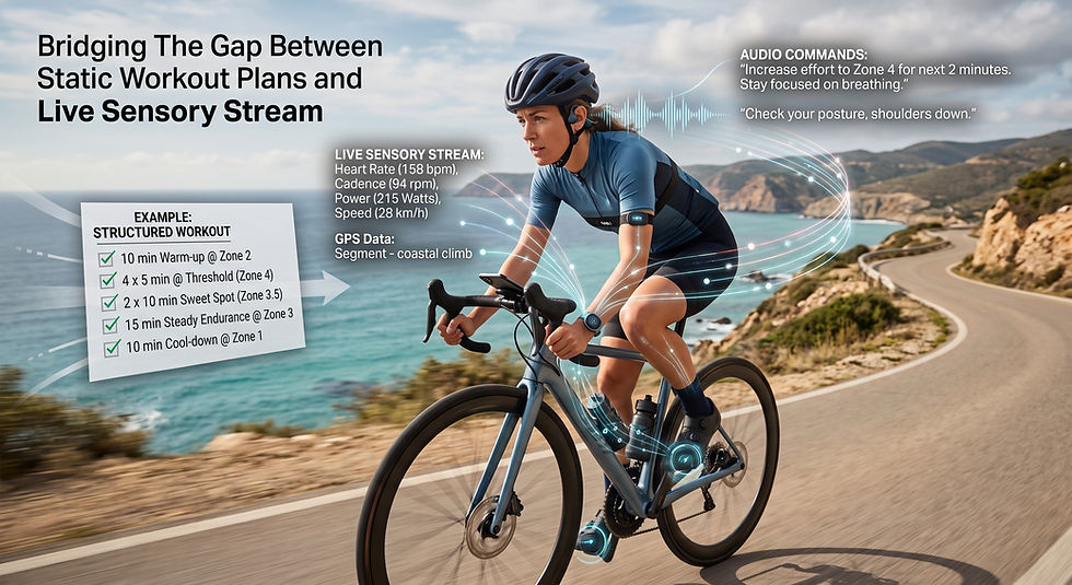 Bridging The Gap Between Static Workout Plans and Live Sensory Stream
