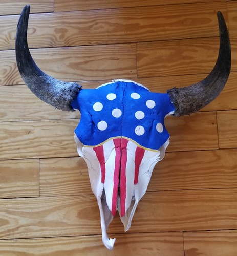 アメリカバイソン　スカル Amazon.co.jp: Near and Deer 彫刻 バイソン スカル ウォール