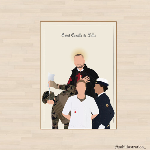 Saint Camille de Lellis Infirmier MH illustration