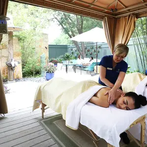 Treatments at a resort spa.