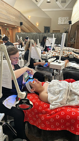 practicing LED on floor.JPG