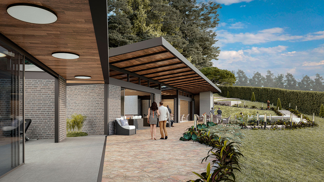 Render del proyecto El Jordán, lotes campestres en La Ceja