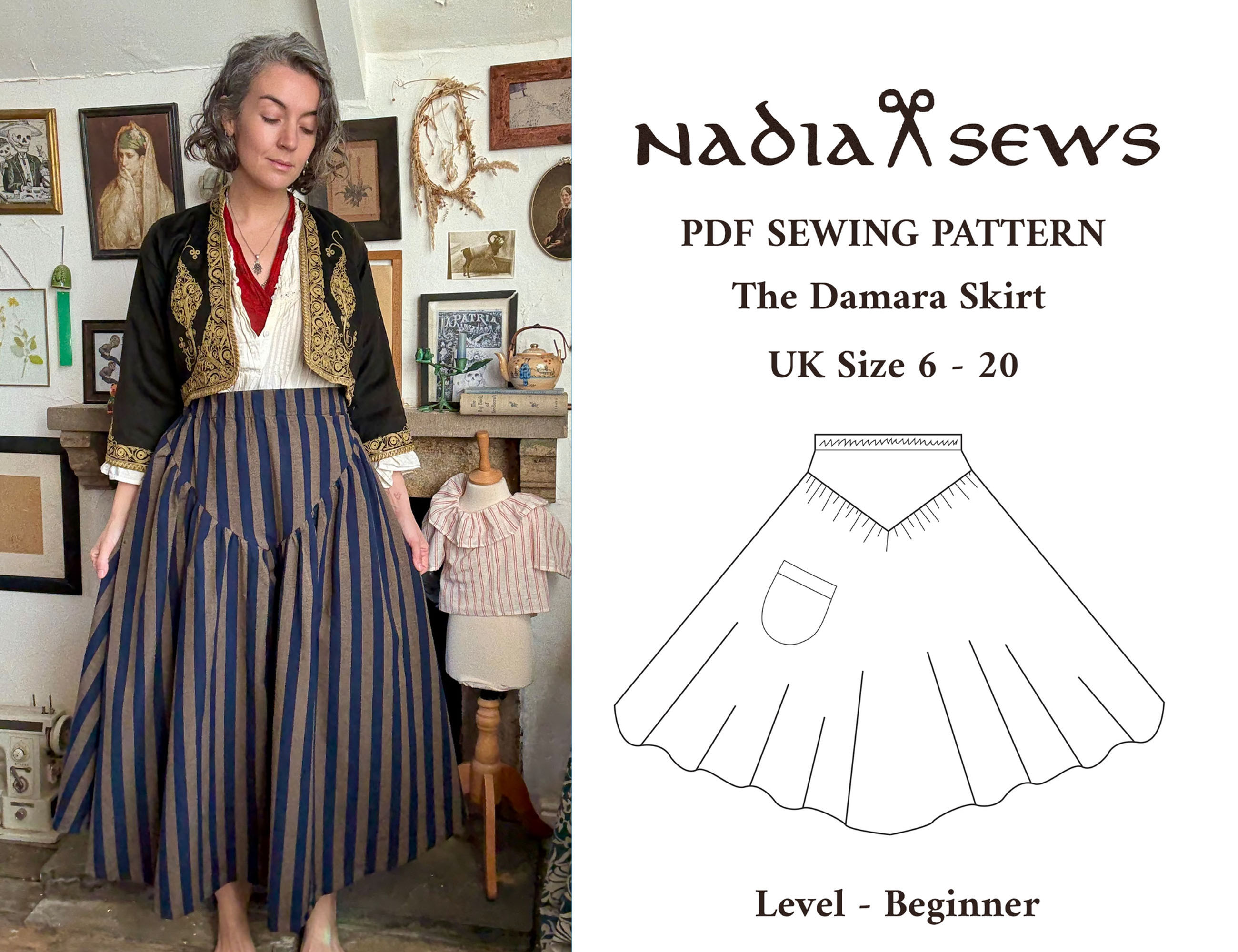 The Damara Skirt Sewing Pattern