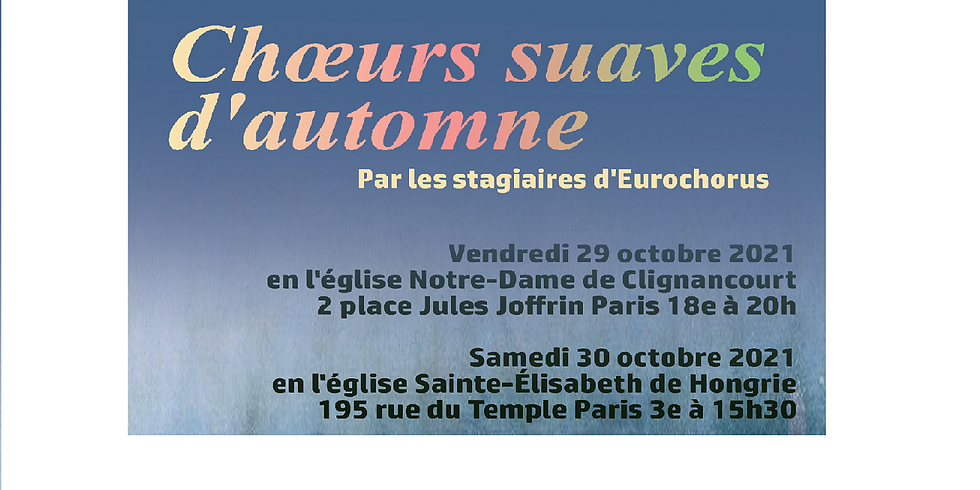 Chœurs suaves d'automne