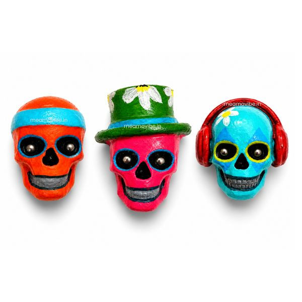 Hand Painted Skull Fridge Magnets – Quirky Decorative Magnets
