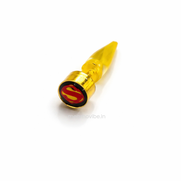 Best Superman Fake Ear Taper – No Piercing Graphic Spike Earring