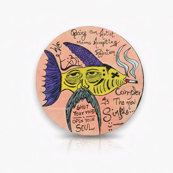 We Exist Hand-painted Fridge Magnet