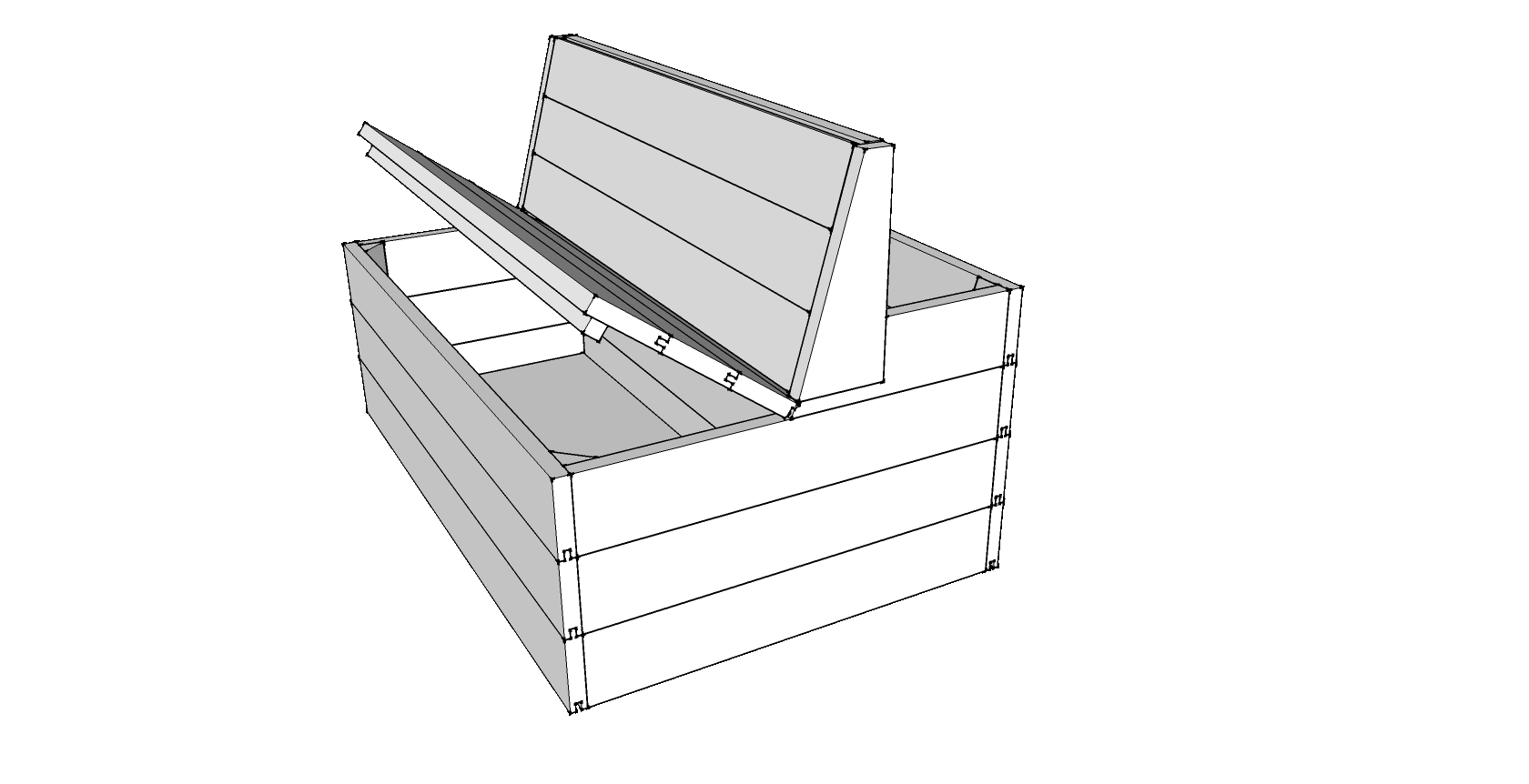 Modules Salon Centre, 1200X800mm, plan de montage