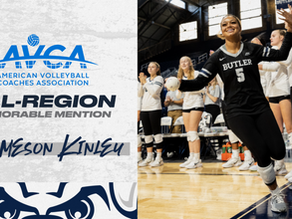 Jaymeson Kinley Receives AVCA East All-Region Honorable Mention