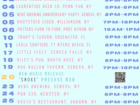 Spring is here, and so is my April performance schedule!