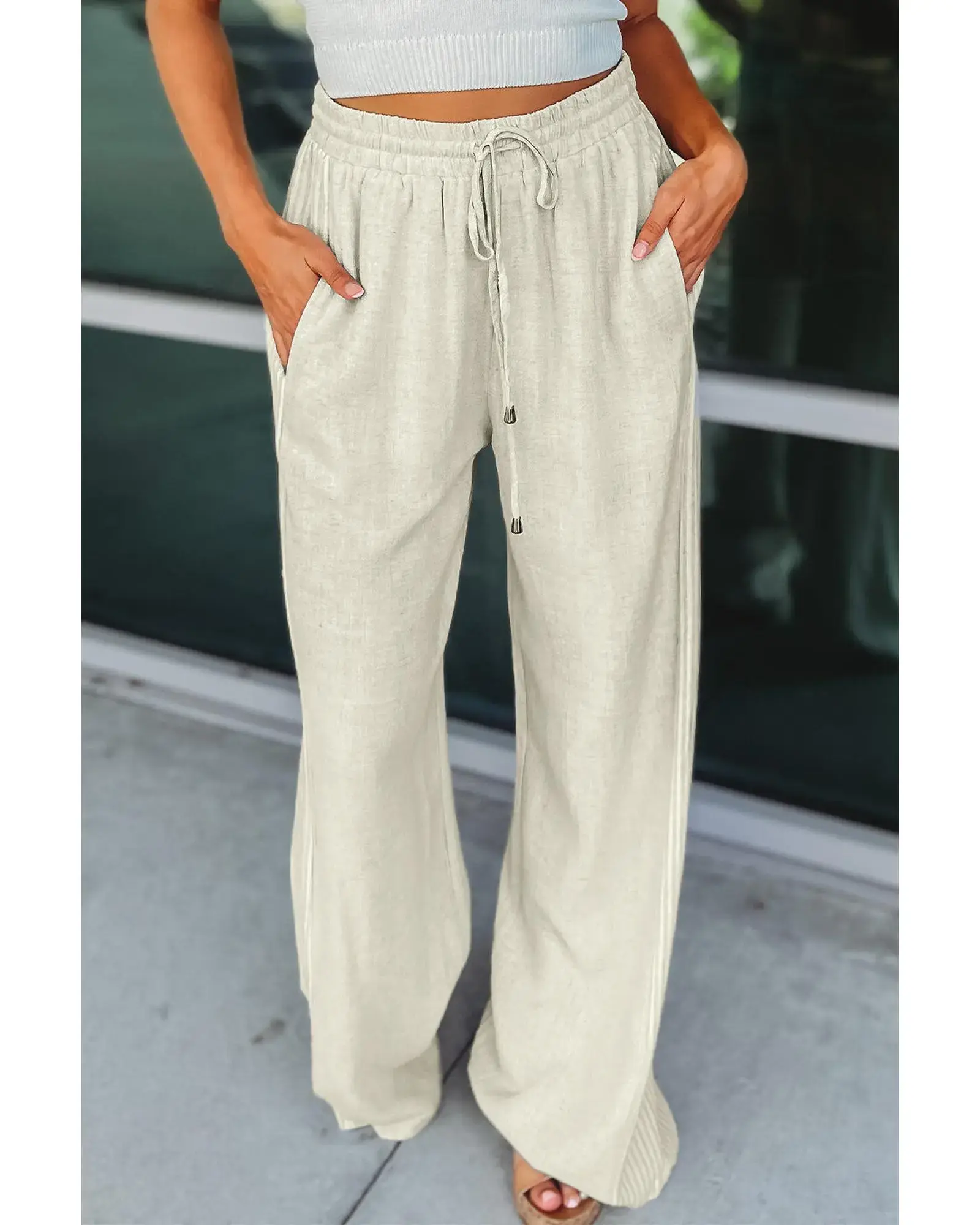 Super comfy linen drawstring pants