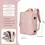 Thumbnail: Laptop backpack with USB charging port - pink