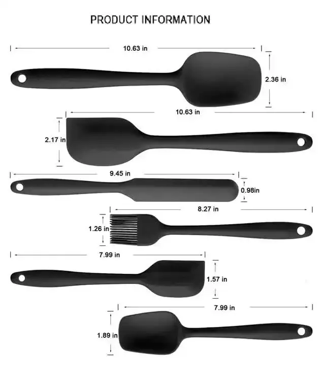 Thumbnail: Silicone kitchen utensil set