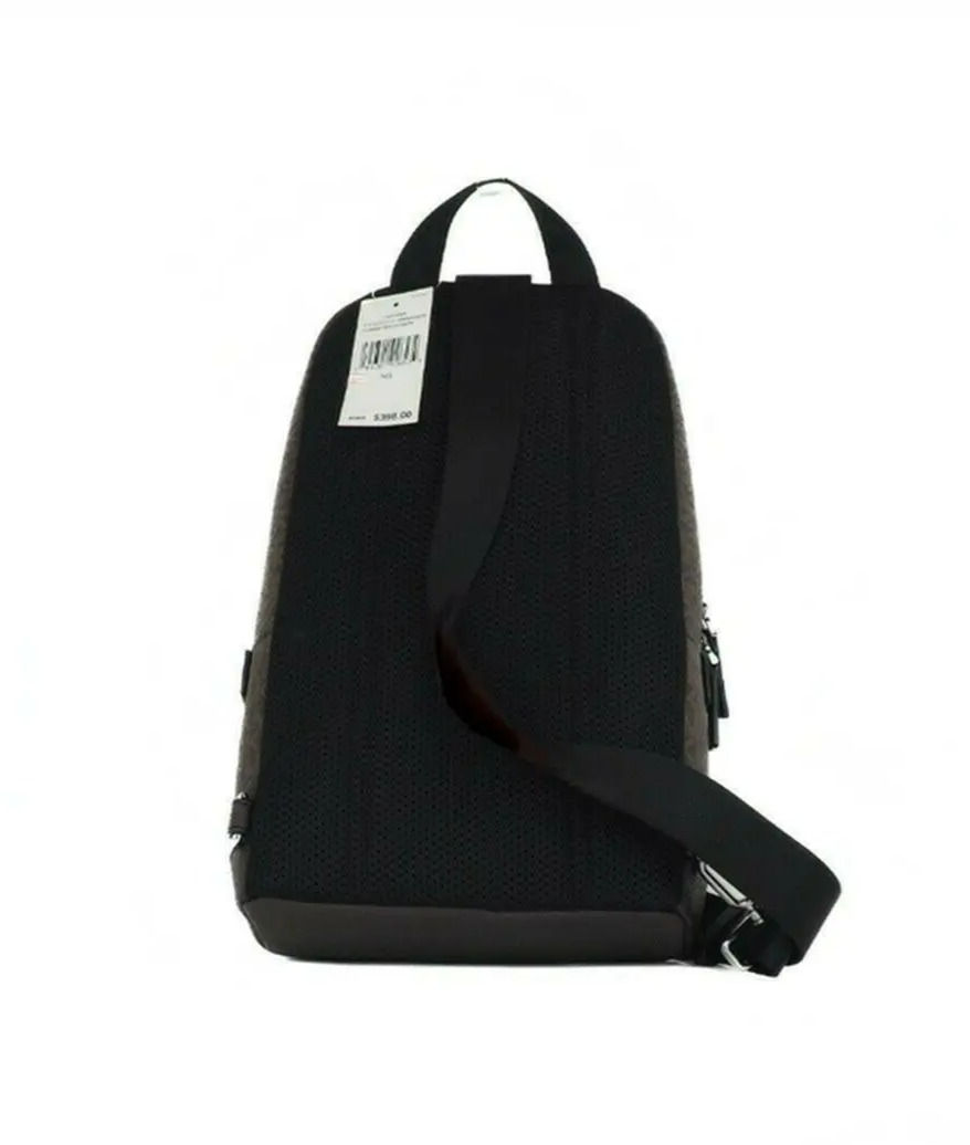 Michael Kors Cooper varsity stripe commuter slingpack shoulder bag back