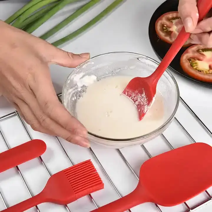 Thumbnail: Silicone kitchen utensil set