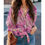 Thumbnail: Floral print button-up puff sleeve shirt