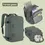 Thumbnail: Multi-compartment backpack with shoe storage - forest green