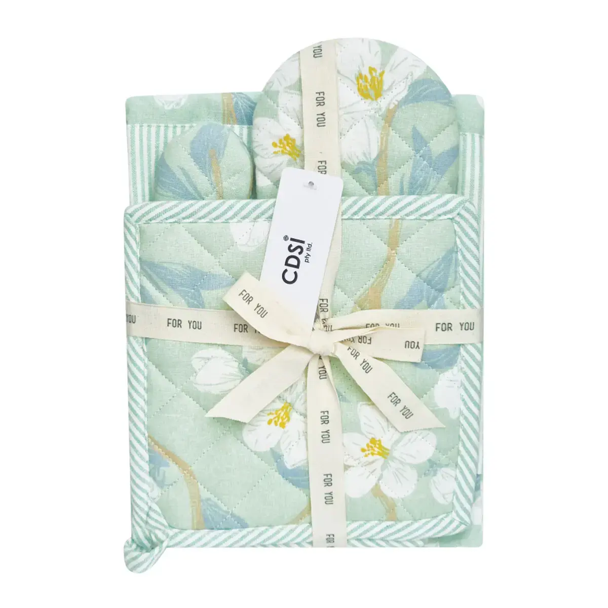 Oven mitt & apron set