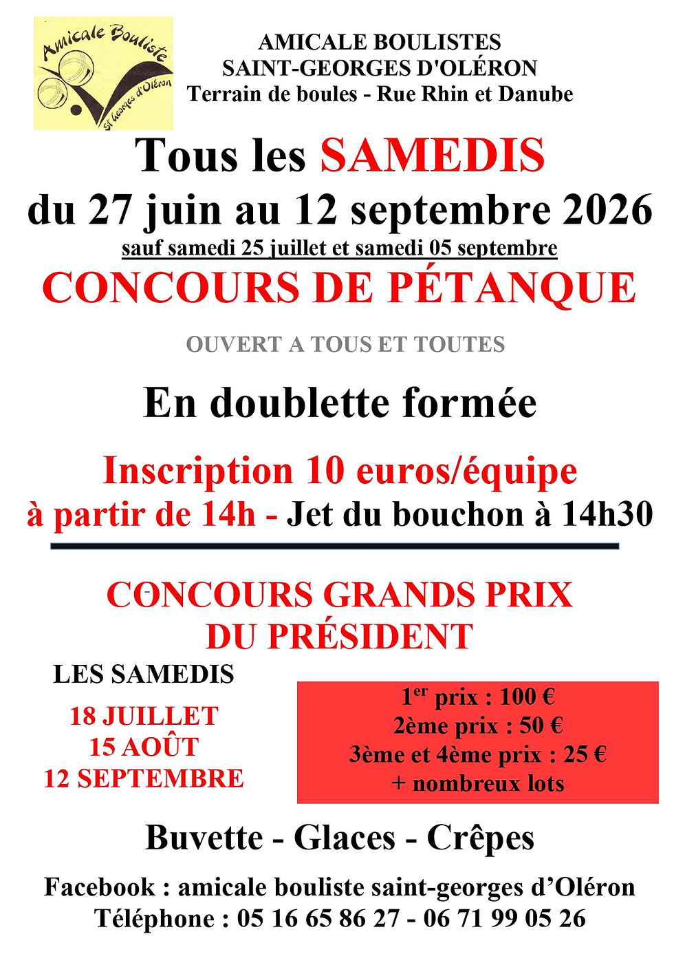 Concours de pétanque