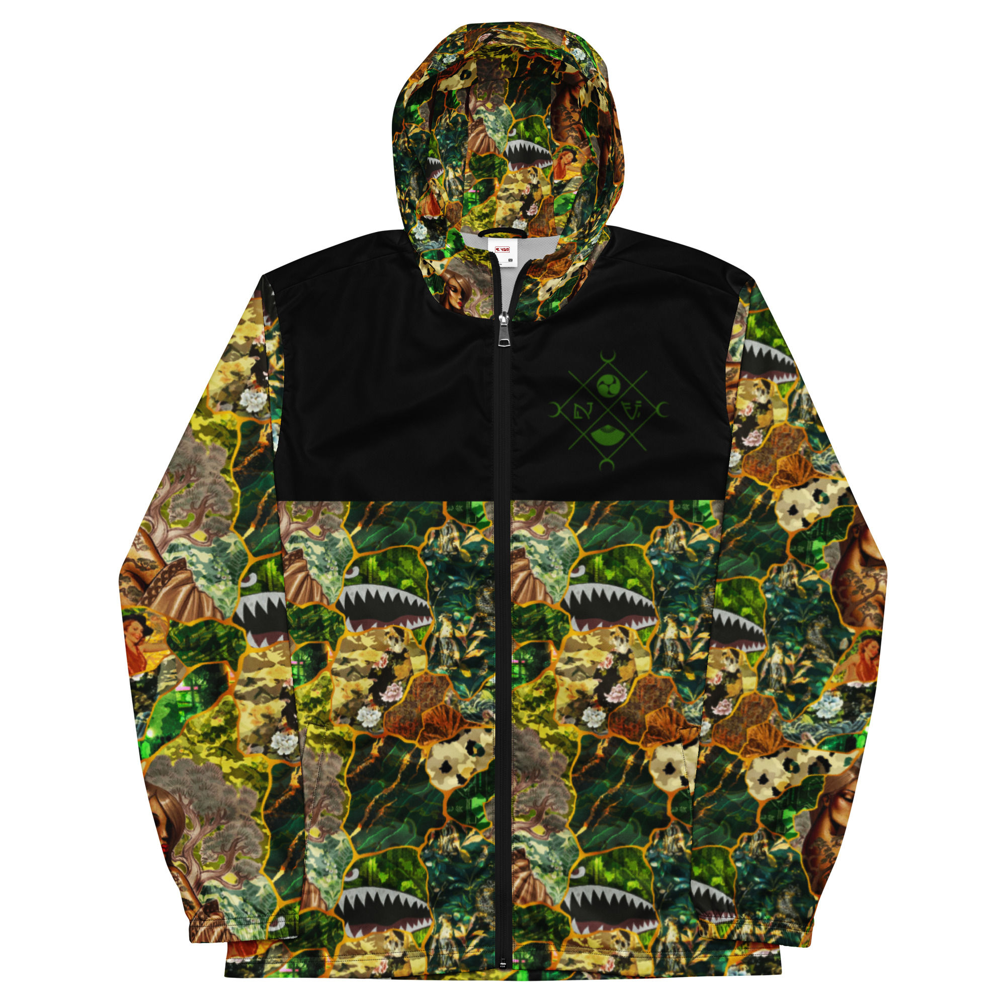 Green windbreaker